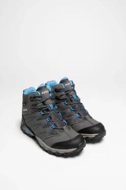 Winterschuhe>Meindl Arigo Junior Mid GTX Kinder (Anthrazit/Blau)