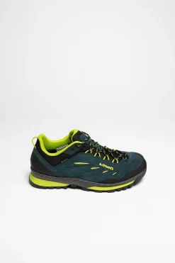 Wanderschuhe>Lowa Delago GTX Lo Herren (Petrol/Limone)