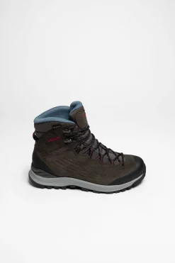 Wanderschuhe|Trekkingschuhe>Lowa Explorer II GTX Mid Ws Damen (Anthrazit/Beere)