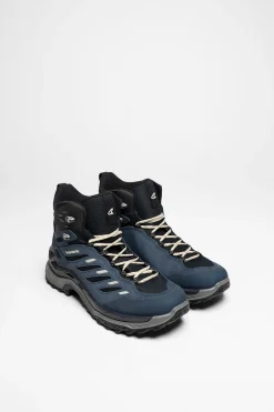 Wanderschuhe>Lowa Innovo GTX Mid Ws Damen (Blau/Grau)