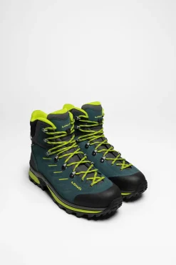 Wanderschuhe>Lowa Randir GTX Mid Herren (Blau/Limone)