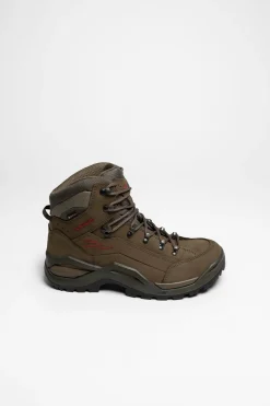 Wanderschuhe|Bergschuhe>Lowa Renegade Evo GTX Mid Herren Stein/Rotholz