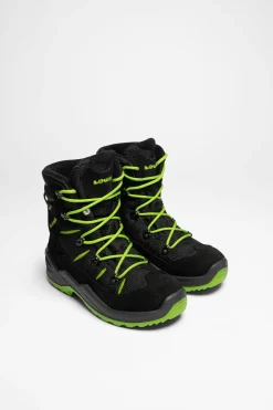 Wanderschuhe>Lowa Rufus GTX Kinder (Schwarz/Limone)