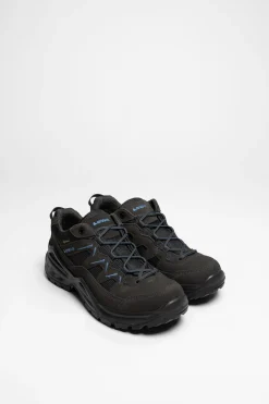 Wanderschuhe|Approachschuhe>Lowa SIRKOS EVO GTX LO Herren (Graphit/Blau)