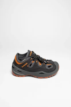 Wanderschuhe>Lowa Solari Lo Kinder Grau/Orange
