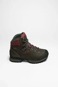 Trekkingschuhe|Bergschuhe>Hanwag Tatra II Wide Lady GTX Damen Asphalt/Dark Garnet