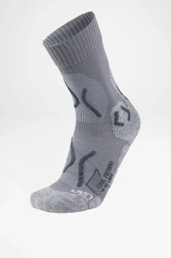 Socken>UYN Trekking Cool Merino Damen (Light Grey/Melange Pearl Grey)