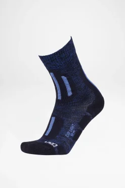 Socken>UYN Trekking Explorer Light Herren (Dark Blue/Indigo)