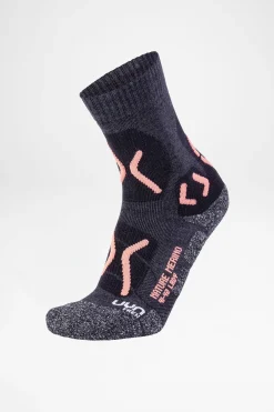 Socken>UYN Trekking Nature Merino Damen (Anthracite/Coral)