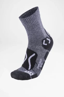 Socken>UYN Trekking Outdoor Explorer Herren (Grey Melange/Pearl Grey)
