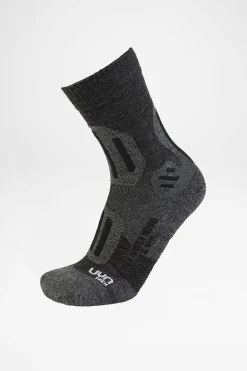 Socken>UYN Trekking Winter Merino Herren (Anthracite/Melange Black)